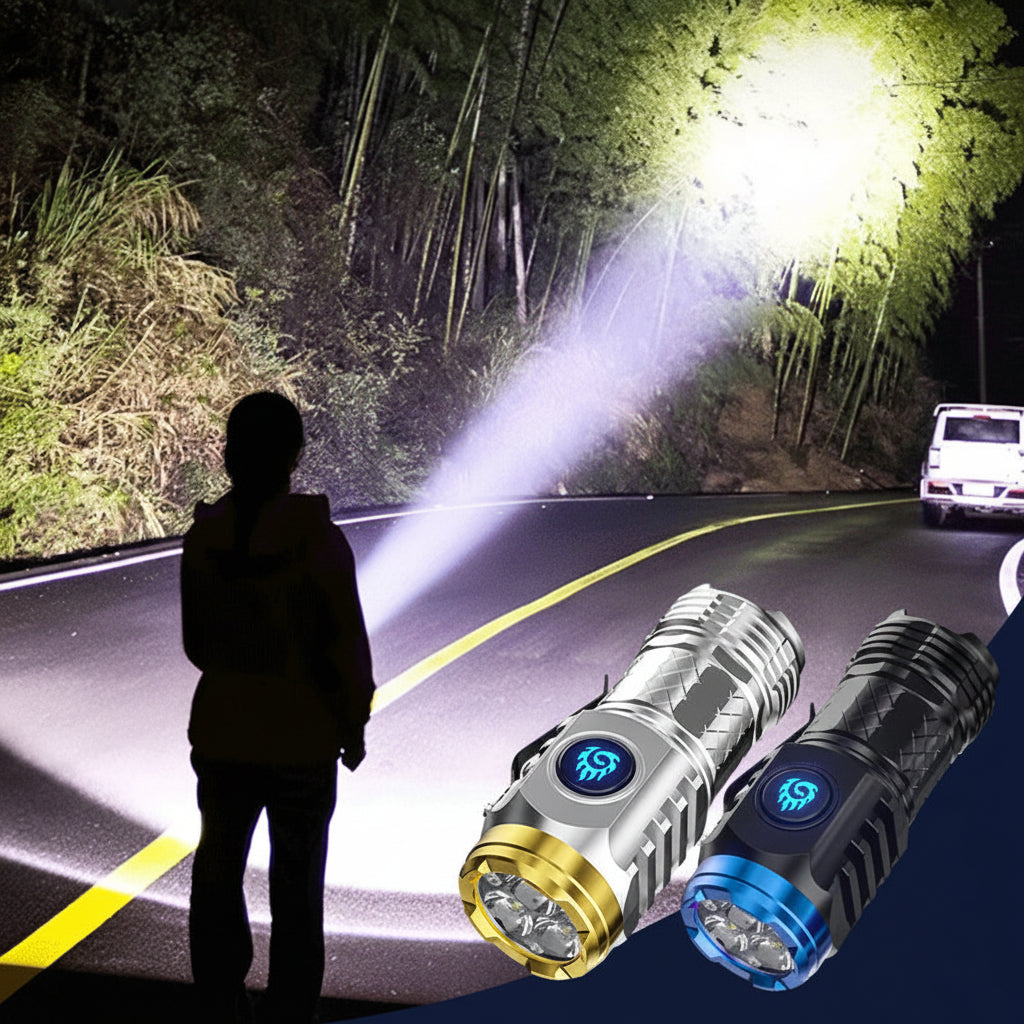 Compact LED Flashlight | USB Rechargeable · Homefinn