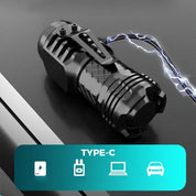 Compact LED Flashlight | USB Rechargeable · Homefinn