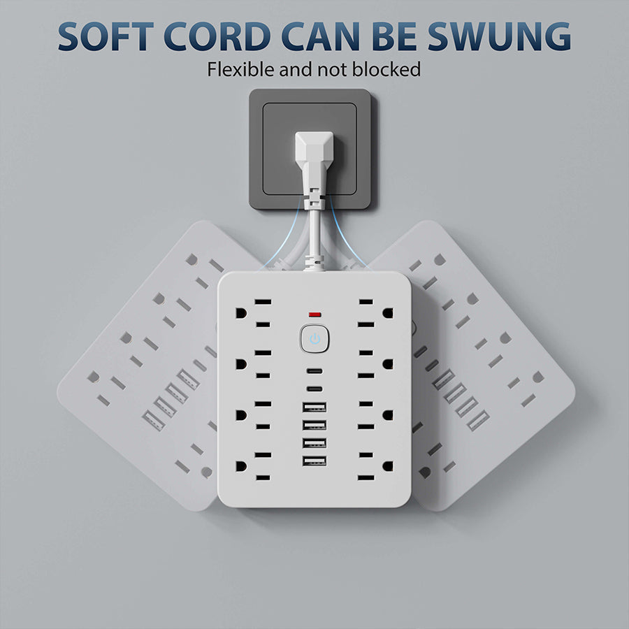 Compact Power Strip | USB Ports · Homefinn