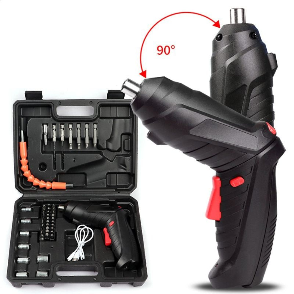 Cordless Electric Screwdriver | Pivoting Head · Homefinn
