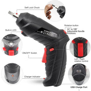 Cordless Electric Screwdriver | Pivoting Head · Homefinn
