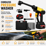 Cordless High Pressure Washer Gun | Portable Handheld Power Cleaner • Homefinn