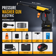 Cordless High Pressure Washer Gun | Portable Handheld Power Cleaner • Homefinn