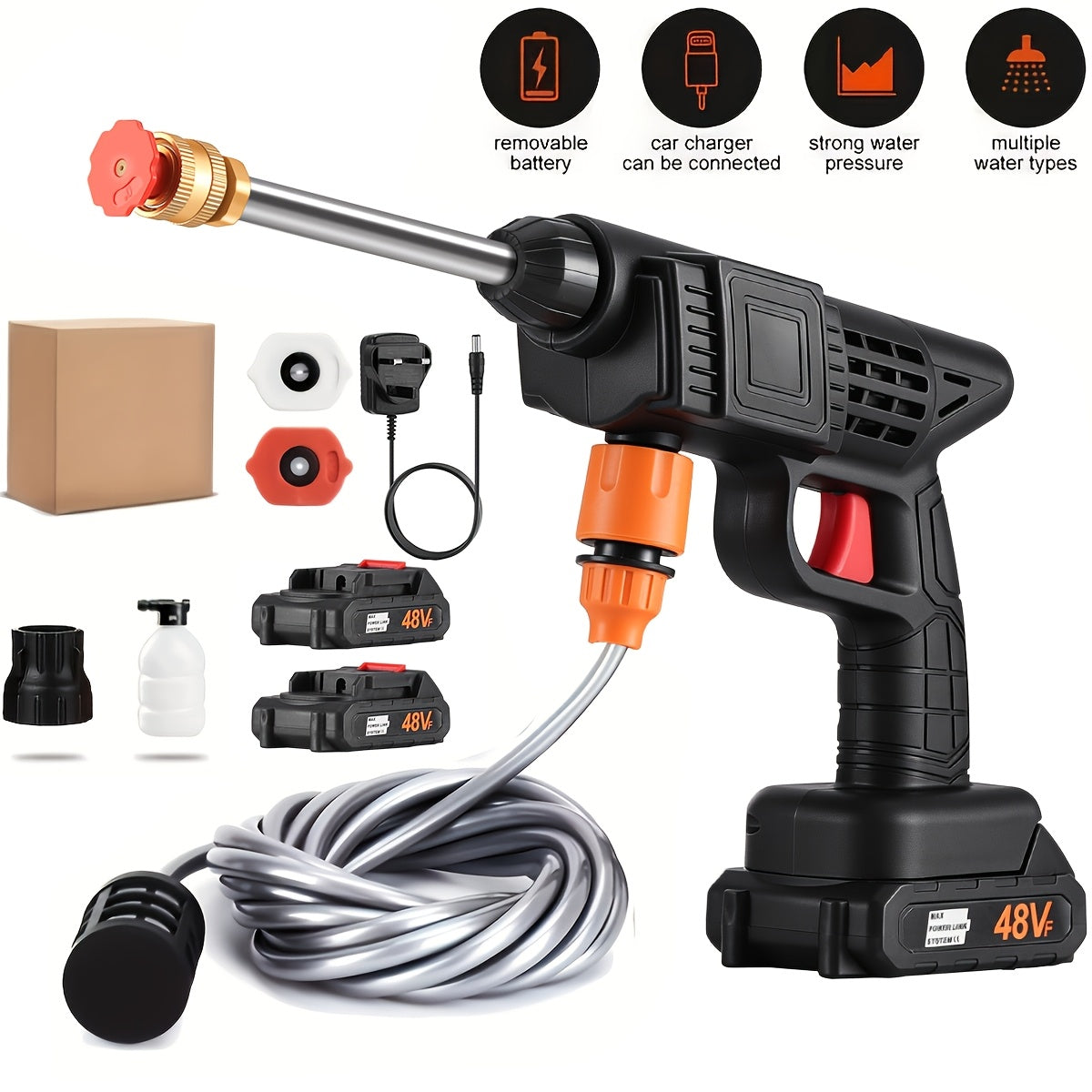 Cordless Pressure Washer | Removable Battery · Homefinn