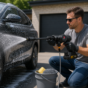 Cordless Pressure Washer | Self Priming Foam Cleaning Kit • Homefinn