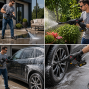 Cordless Pressure Washer | Self Priming Foam Cleaning Kit • Homefinn