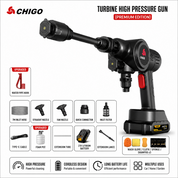 Cordless Pressure Washer | Self Priming Foam Cleaning Kit • Homefinn