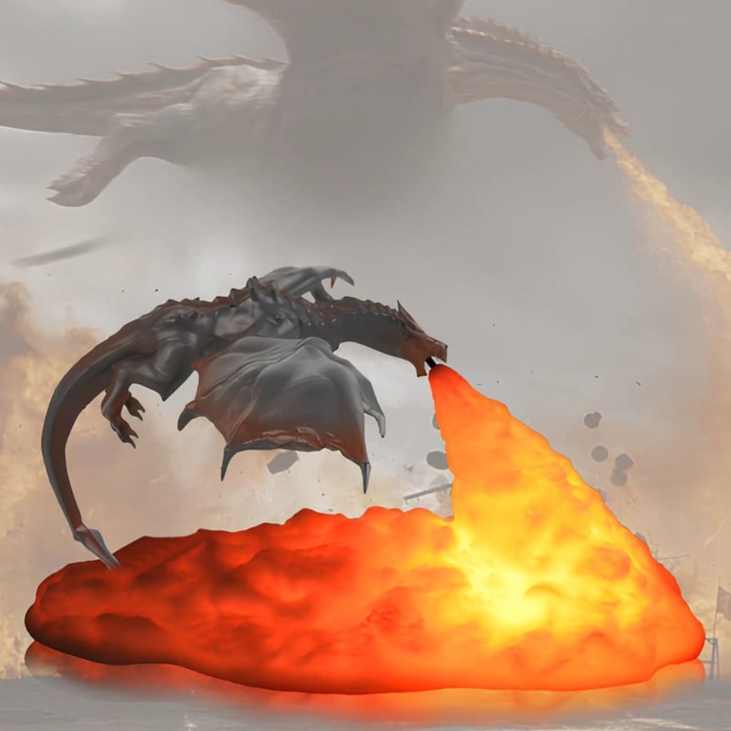 Dragon Night Light | Soft Glow Bedside Lighting · Homefinn
