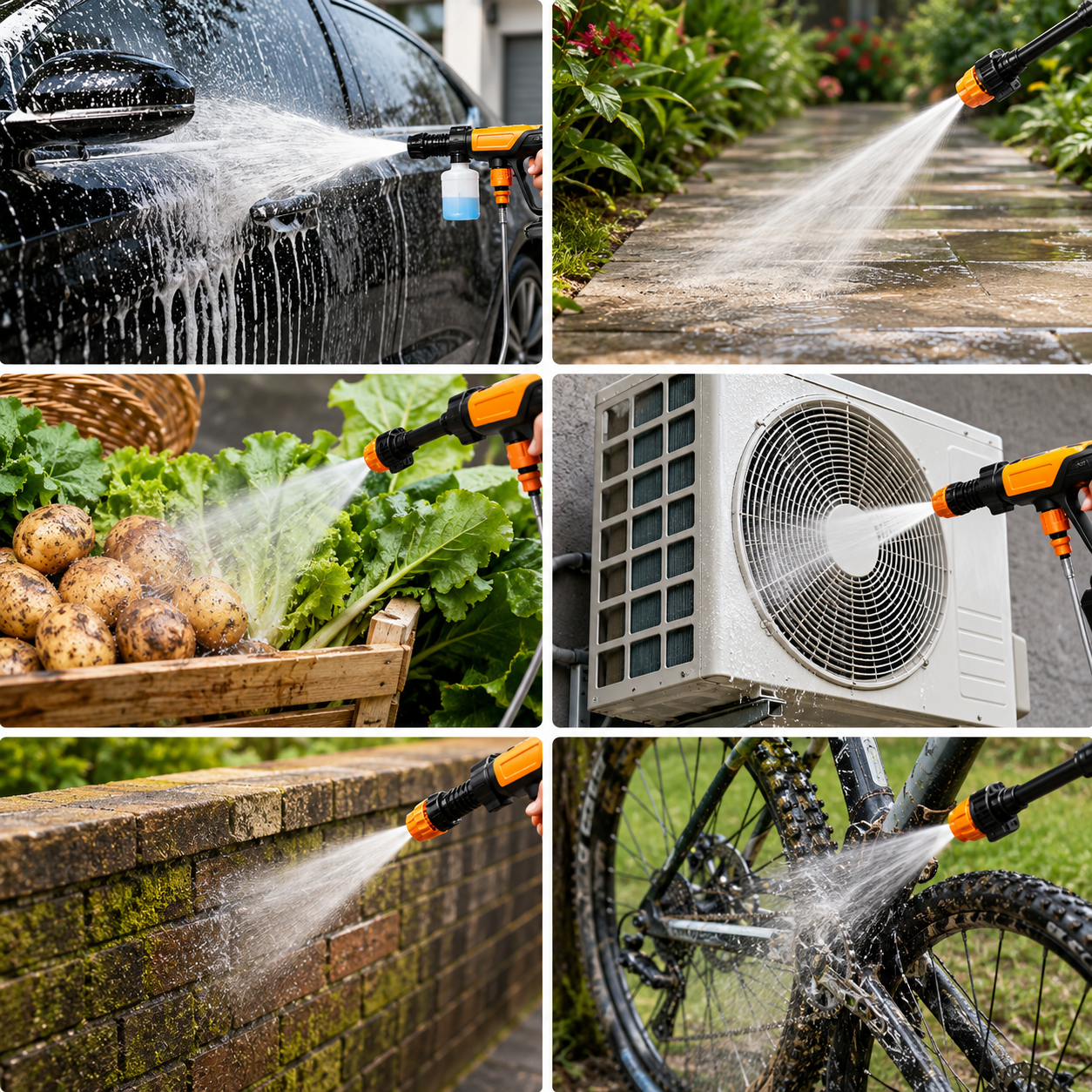 Electric Pressure Washer | Self Priming Cleaning Machine • Homefinn