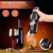 Electric Salt And Pepper Grinder Set | USB Rechargeable · Homefinn