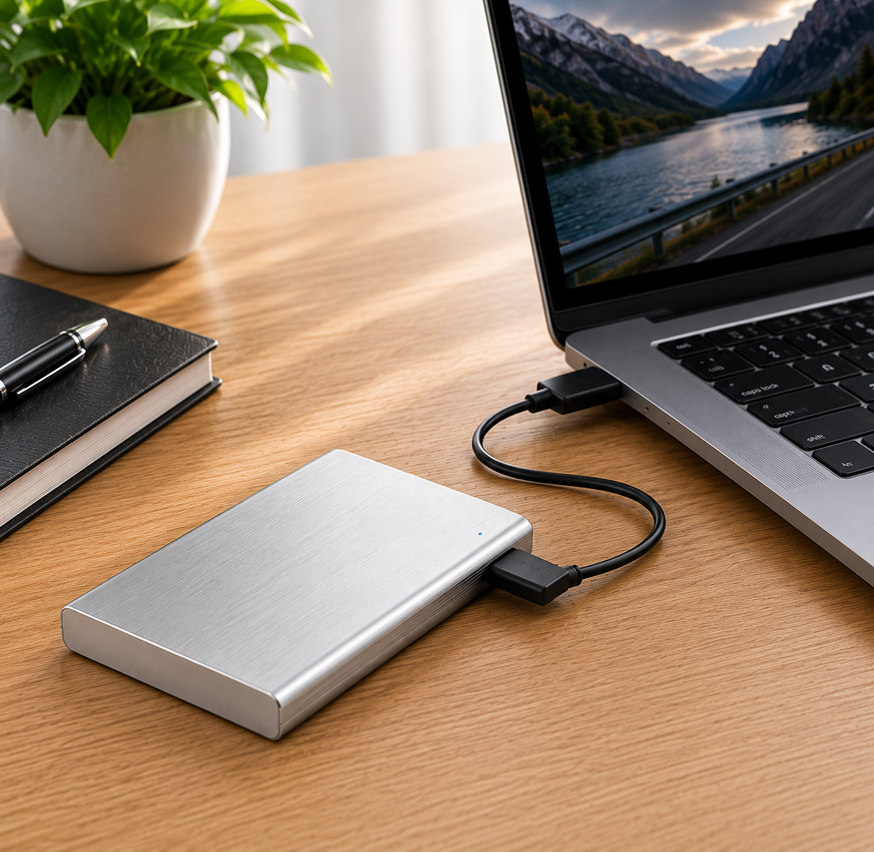 External Hard Drive Portable | USB C High Speed Storage • Homefinn