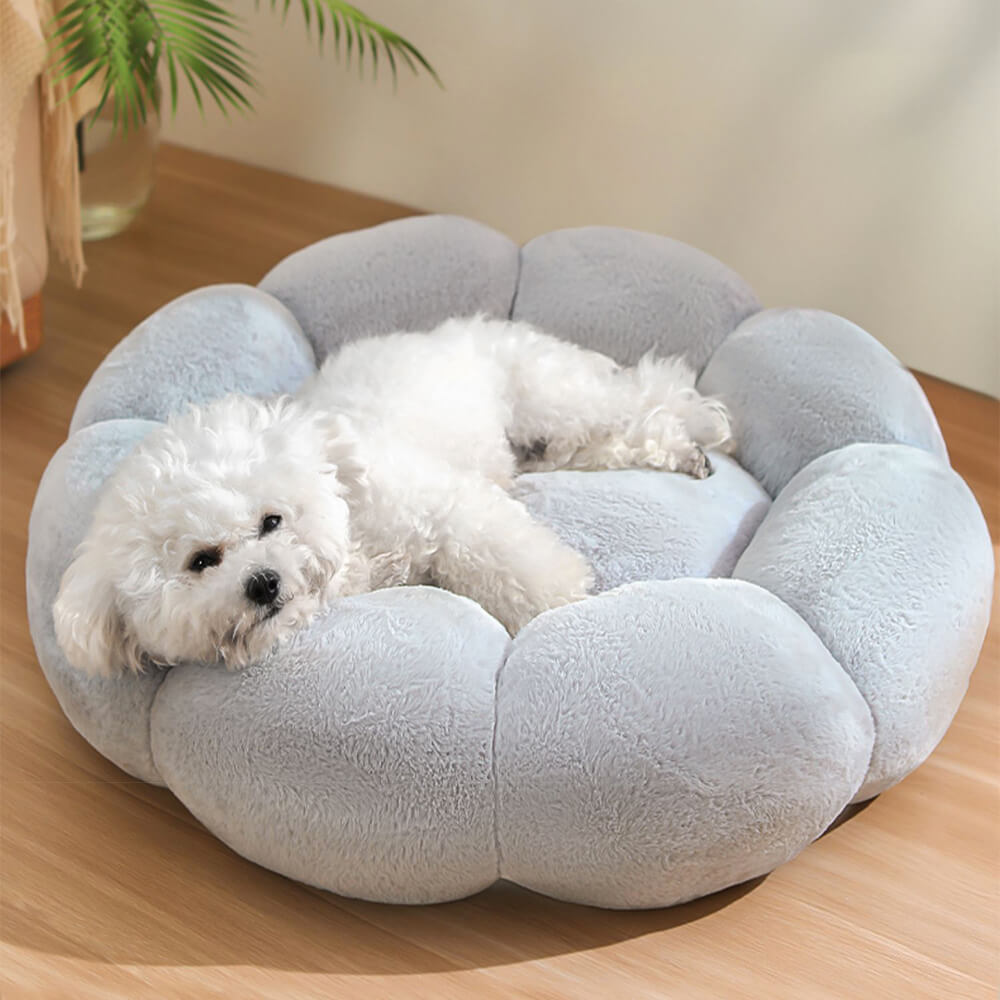 Fluffy Pet Bed | Flower Shaped · Homefinn