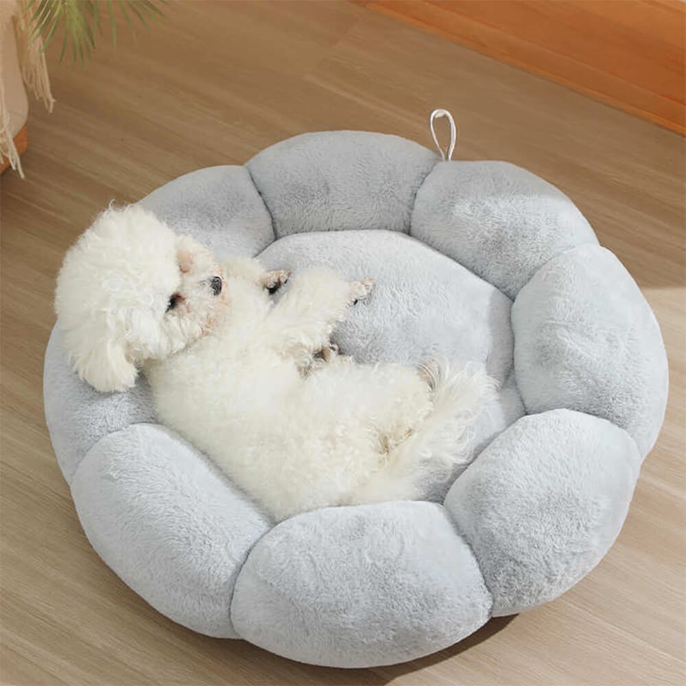 Fluffy Pet Bed | Flower Shaped · Homefinn