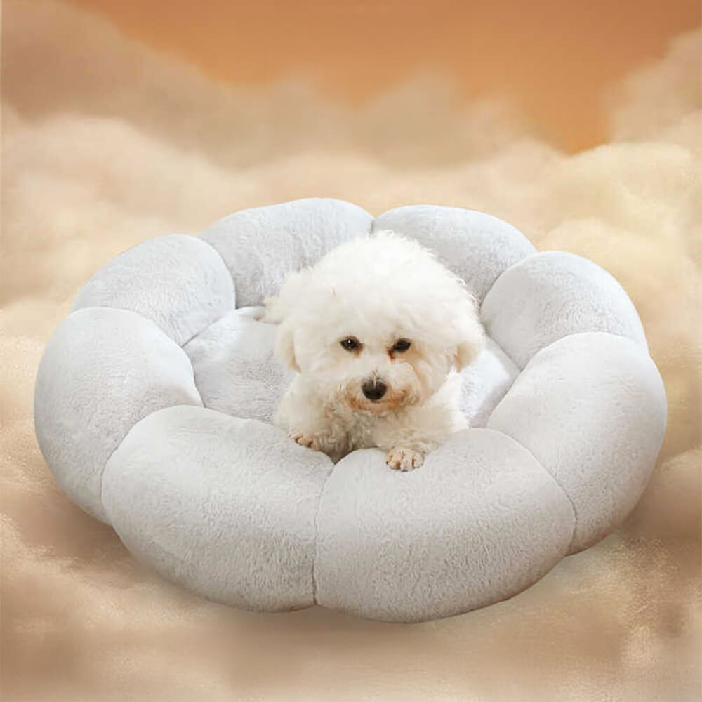 Fluffy Pet Bed | Flower Shaped · Homefinn