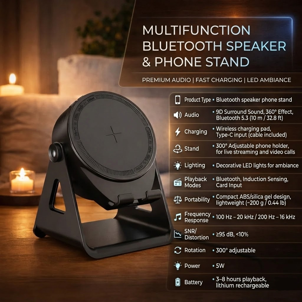 Foldable Phone Stand | Wireless Charger · Homefinn