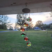 Glass Hummingbird Feeder | Hanging Wind Chime · Homefinn