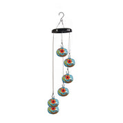 Glass Hummingbird Feeder | Hanging Wind Chime · Homefinn