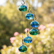 Glass Hummingbird Feeder | Hanging Wind Chime · Homefinn