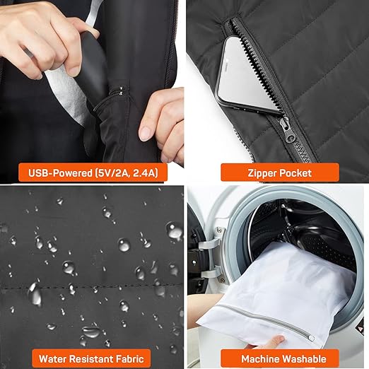 Heated Vest | USB Rechargeable · Homefinn