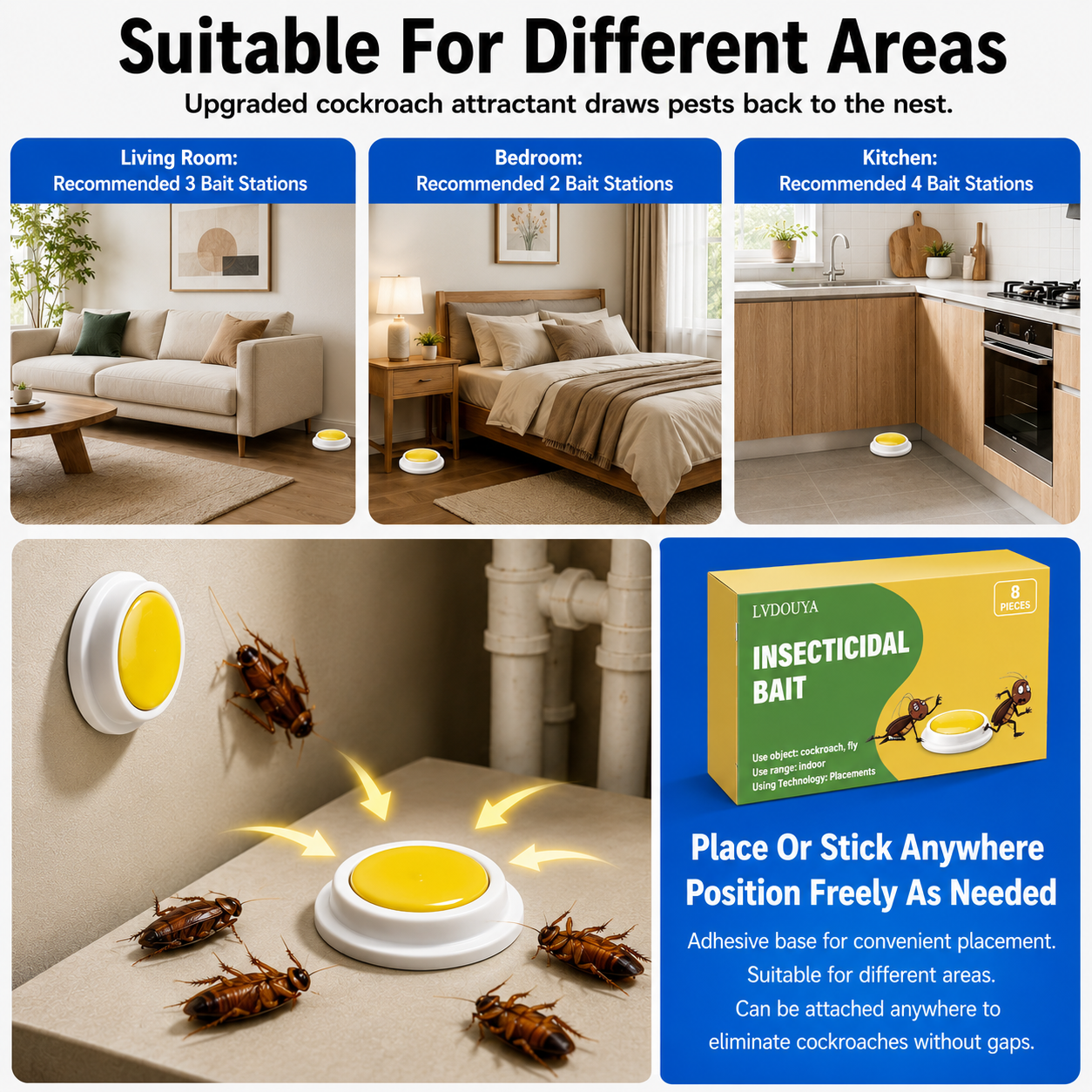Insecticidal Bait | Cockroach Fly Killer Bait • Homefinn