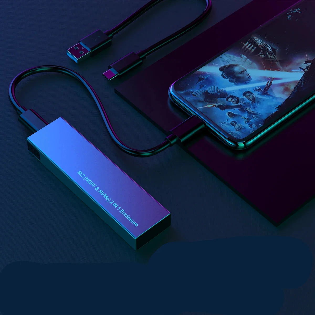 M.2 SSD Enclosure | USB C · Homefinn