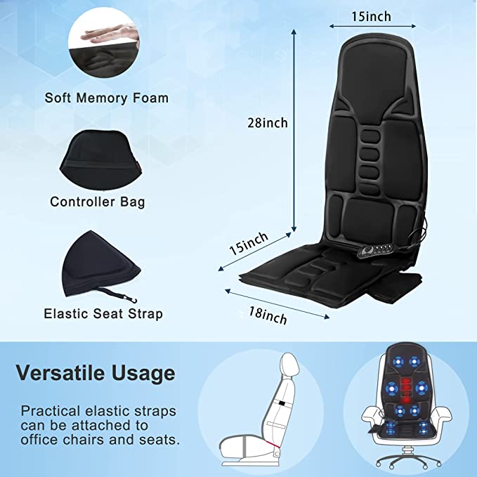 Massage Seat Cushion | Heated Vibration · Homefinn