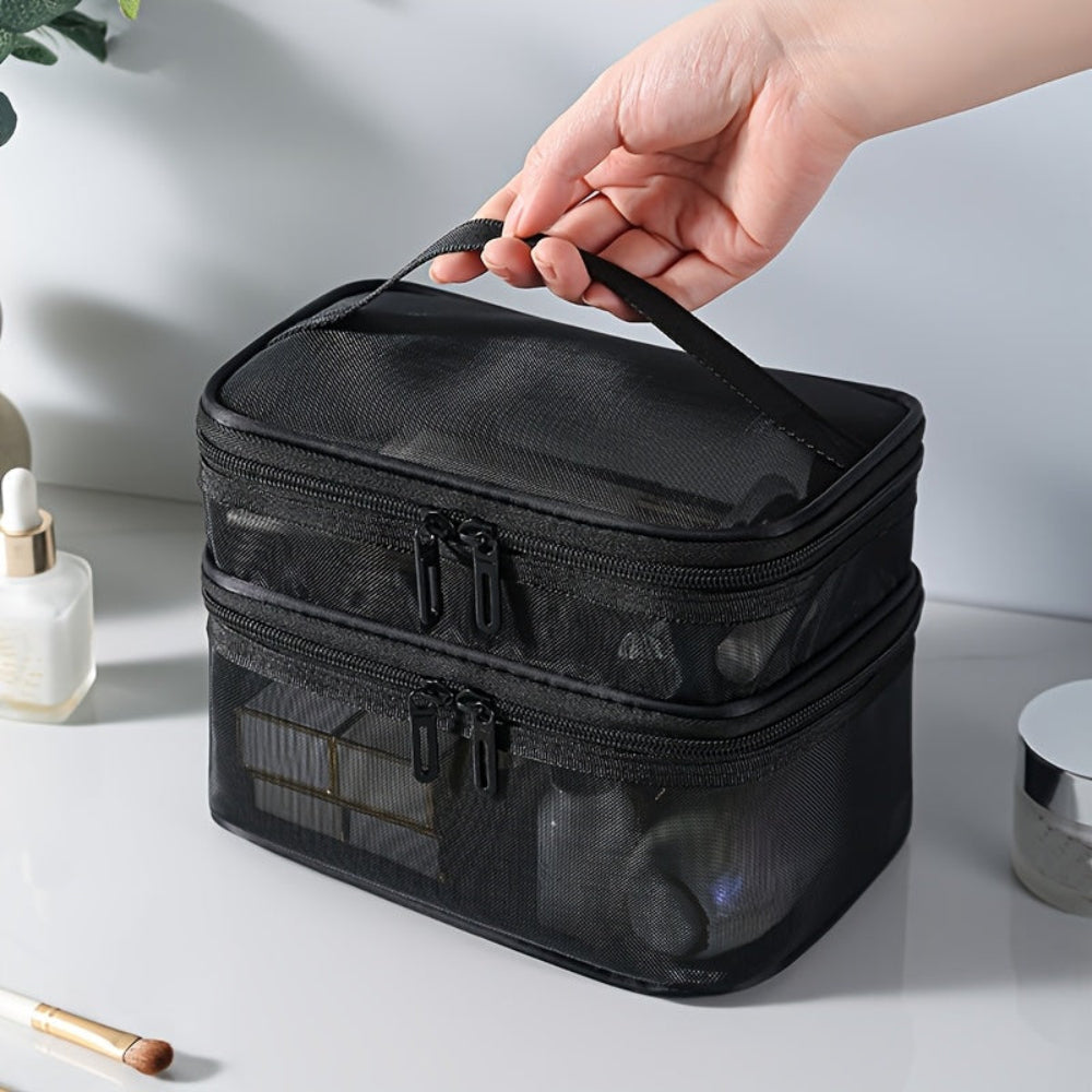 Mesh Cosmetic Bag | Double Layer · Homefinn