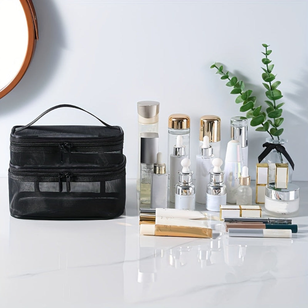 Mesh Cosmetic Bag | Double Layer · Homefinn