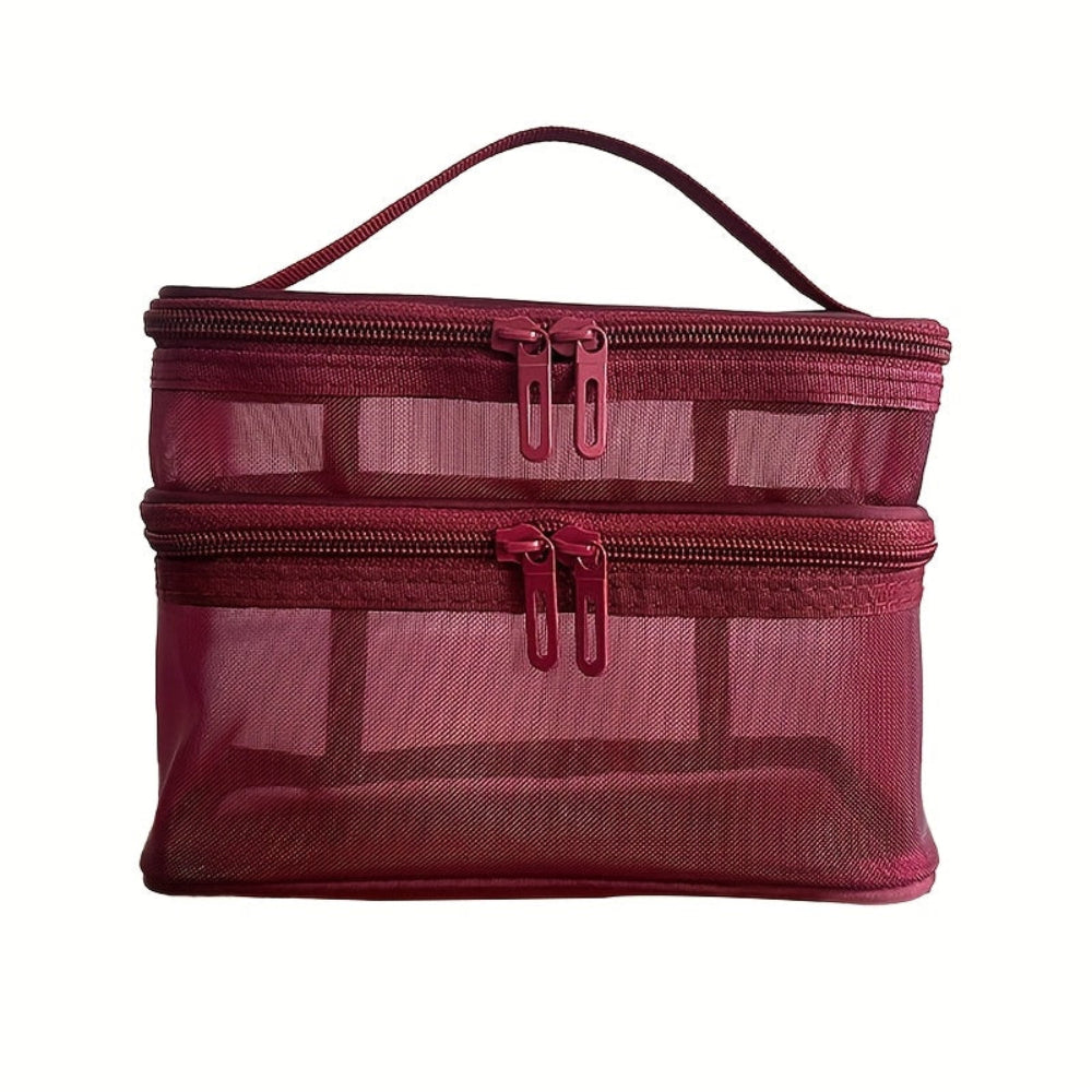 Mesh Cosmetic Bag | Double Layer · Homefinn