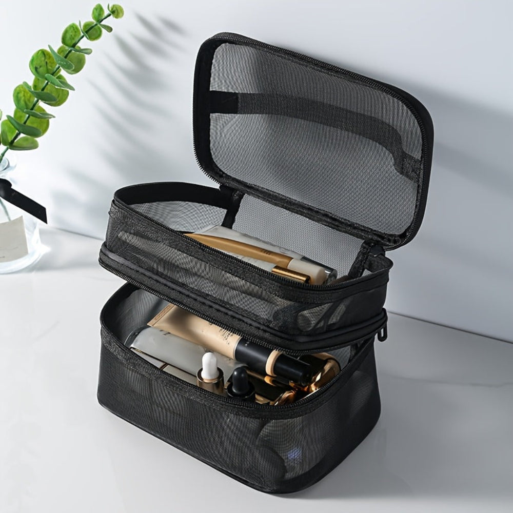 Mesh Cosmetic Bag | Double Layer · Homefinn