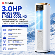 Mini Portable Air Conditioner | Cooling Heating Mobile Unit • Homefinn
