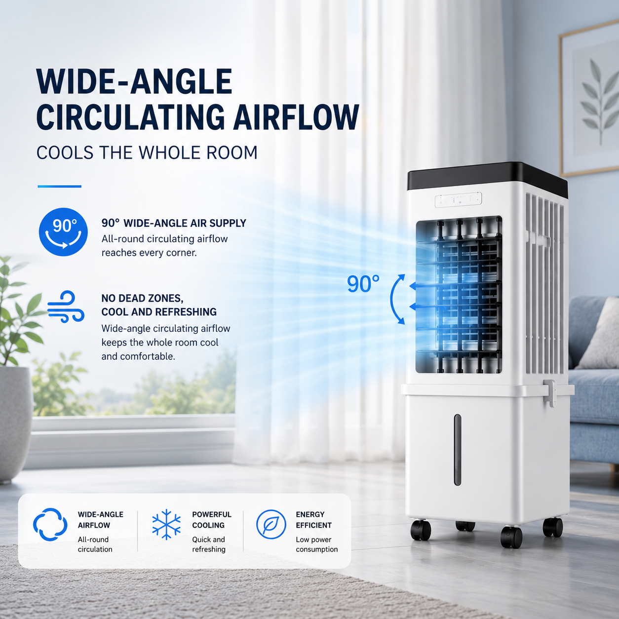 Mini Portable Air Conditioner | Remote Control Evaporative Cooler • Homefinn