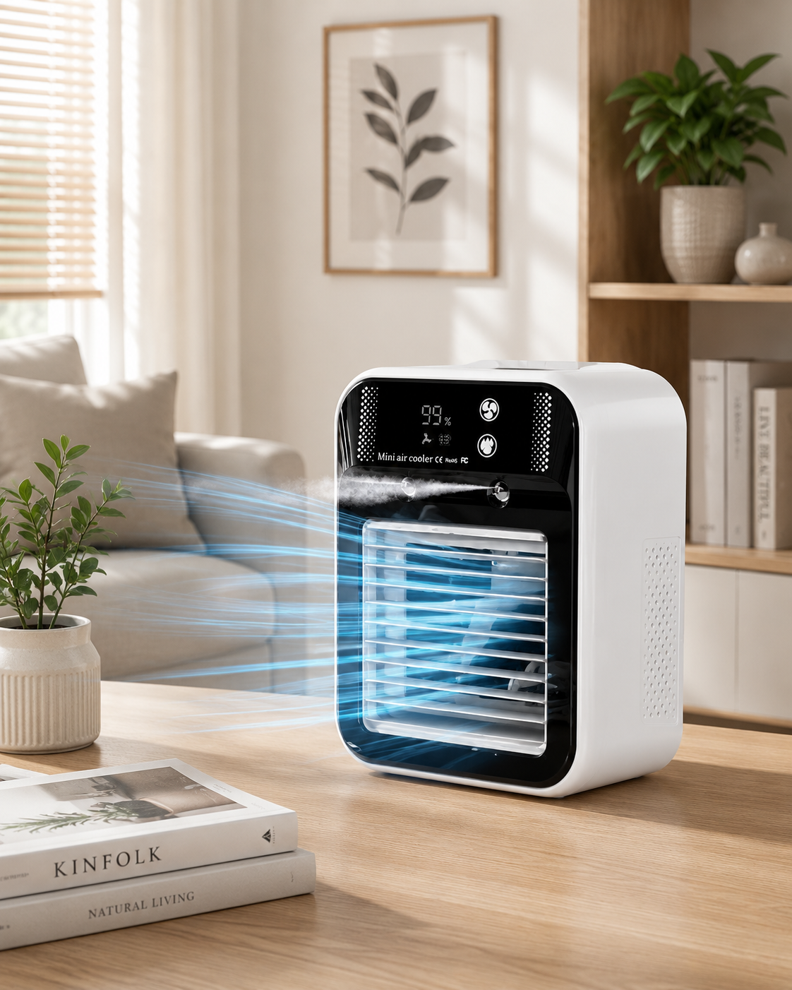 Mini Portable Air Conditioner | USB Mist Cooling Fan • Homefinn