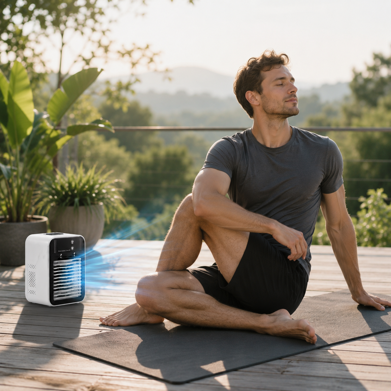 Mini Portable Air Conditioner | USB Mist Cooling Fan • Homefinn