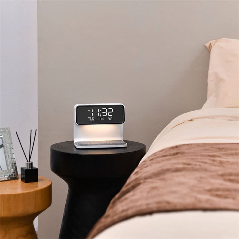 Modern Bedside Lamp | Wireless Charging · Homefinn