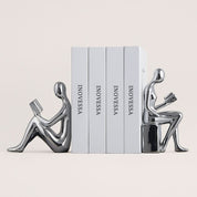 Modern Bookends Set | Reading Figures · Homefinn
