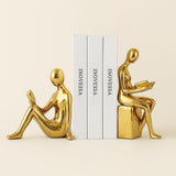 Modern Bookends Set | Reading Figures