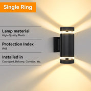 Modern Outdoor Wall Light | Up Down LED · Homefinn