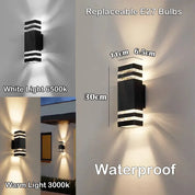 Modern Outdoor Wall Light | Up Down LED · Homefinn