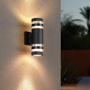 Modern Outdoor Wall Light | Up Down LED · Homefinn