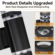Modern Outdoor Wall Light | Up Down LED · Homefinn