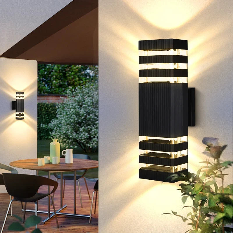 Modern Outdoor Wall Light | Up Down LED · Homefinn