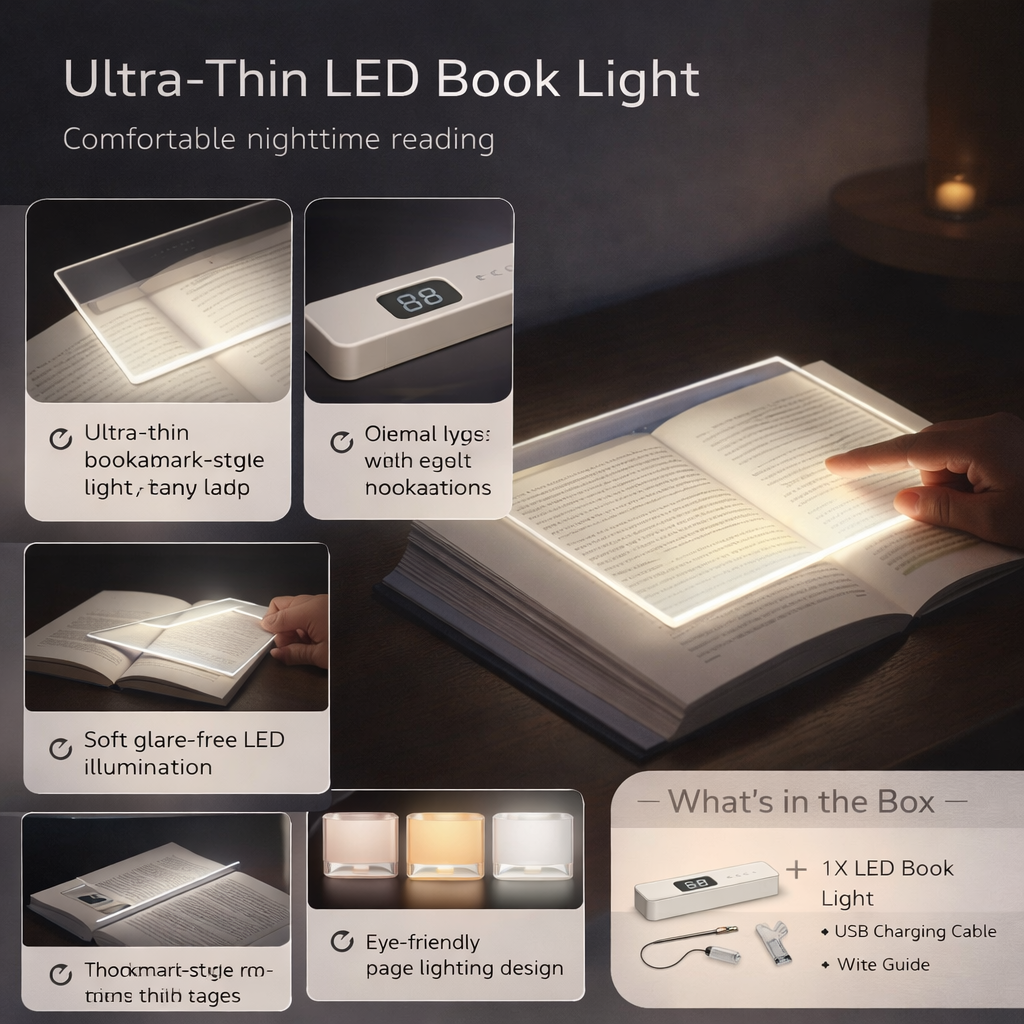Modern Reading Light | USB Rechargeable · Homefinn