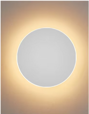 Modern Round Wall Light | LED Backlight · Homefinn
