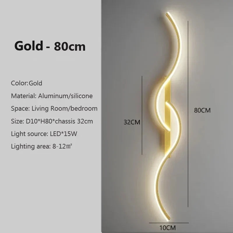 Modern Wall Light | LED Wave · Homefinn