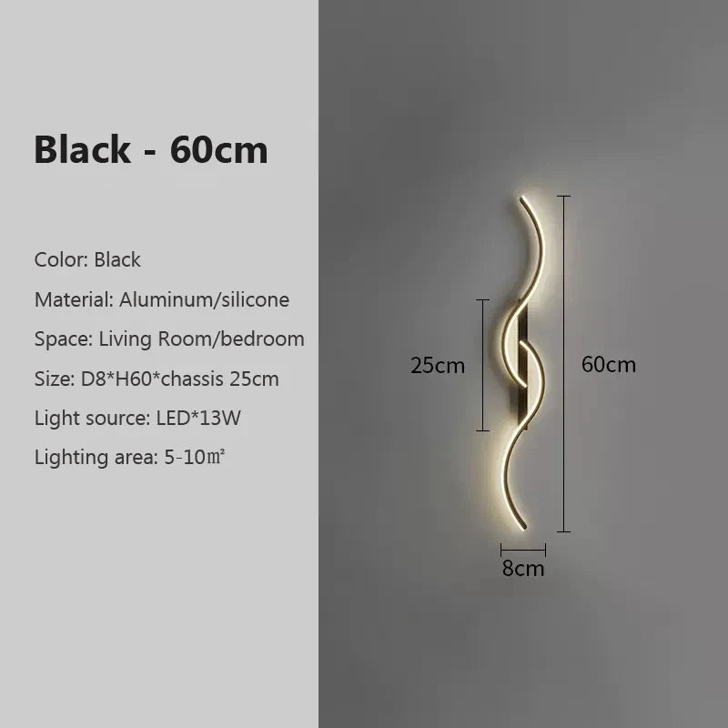 Modern Wall Light | LED Wave · Homefinn