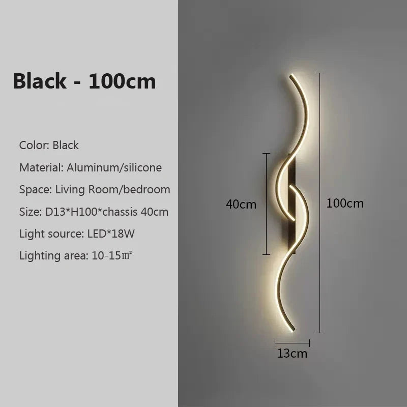 Modern Wall Light | LED Wave · Homefinn