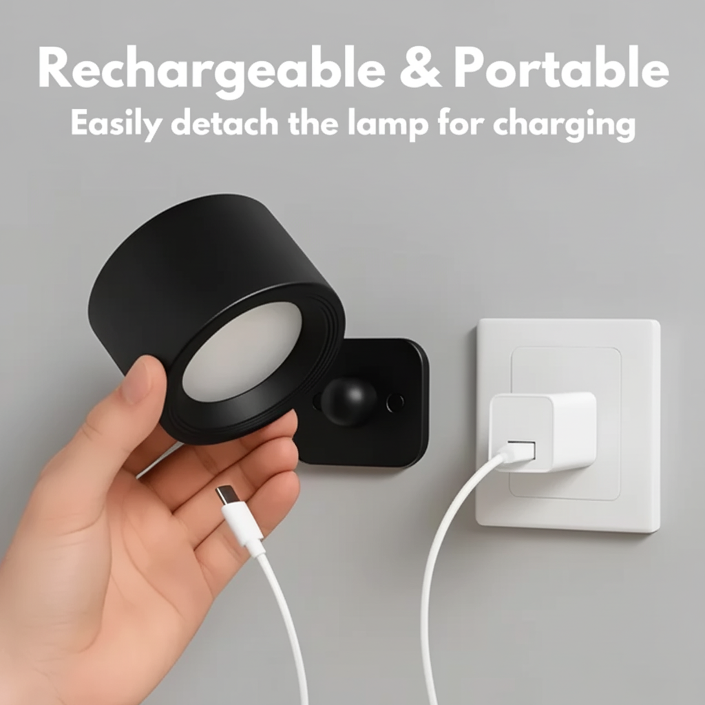 Modern Wall Light | Rechargeable LED · Homefinn