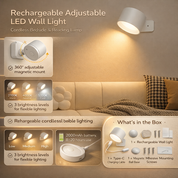 Modern Wall Light | Rechargeable LED · Homefinn