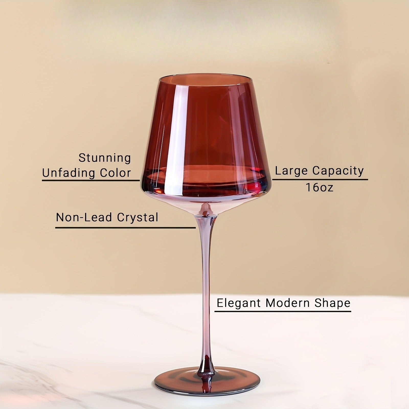 Modern Wine Glasses | Set Of Six · Homefinn